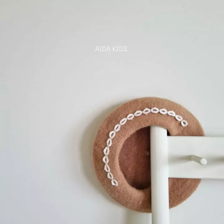 Aida - Korean Children Fashion - #kidsstore - Lace Beret Hat - 6