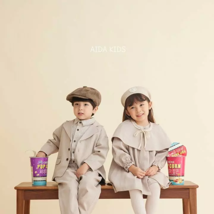 Aida - Korean Children Fashion - #kidsstore - Cape Outer Coat - 3