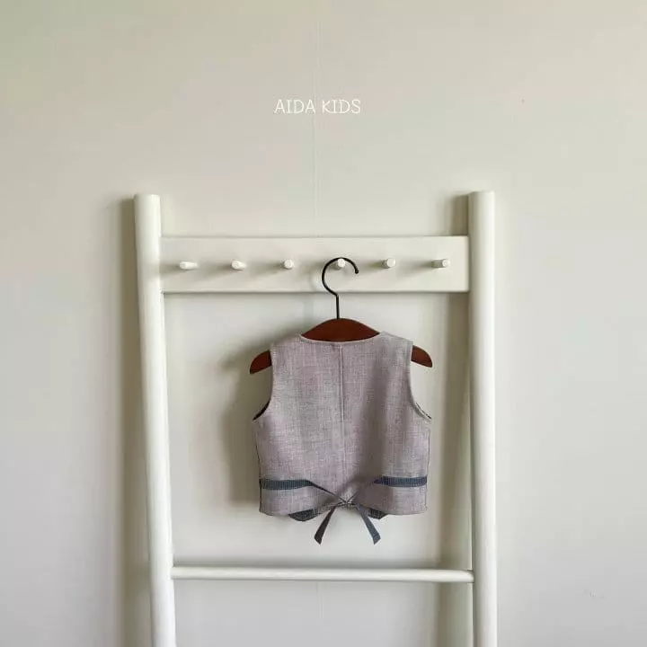 Aida - Korean Children Fashion - #kidzfashiontrend - Dandy Check Vest - 9