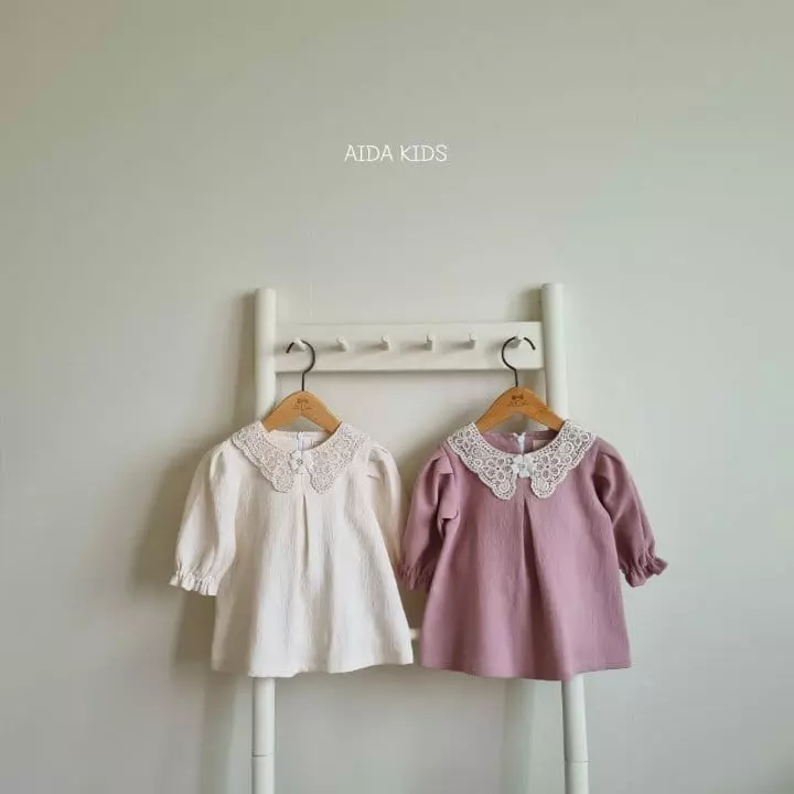 Aida - Korean Children Fashion - #kidzfashiontrend - Pearl Flower One-piece - 8