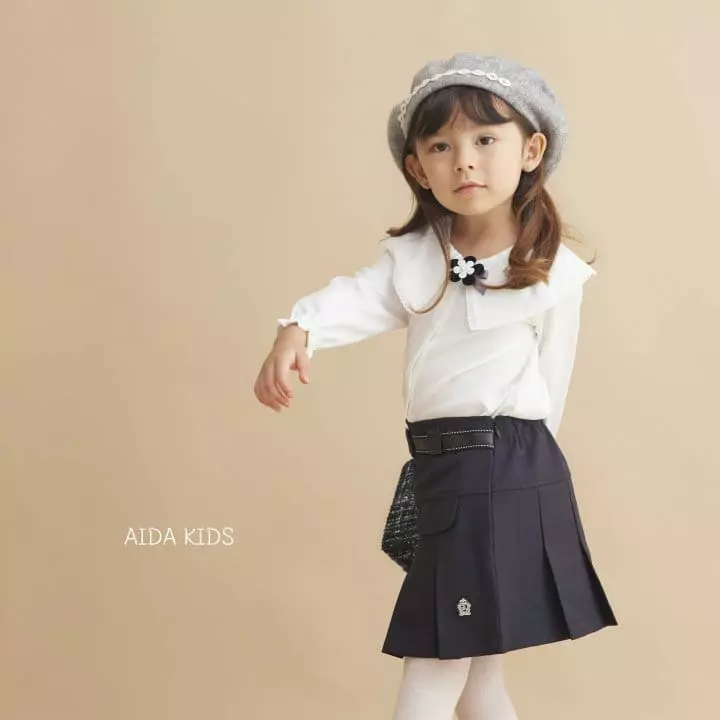 Aida - Korean Children Fashion - #littlefashionista - Big Collar Blouse - 2
