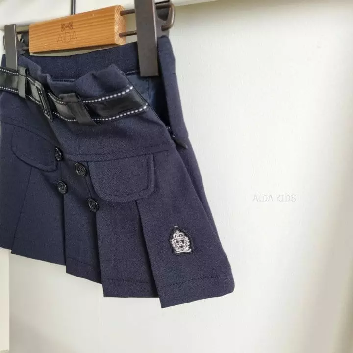 Aida - Korean Children Fashion - #littlefashionista - Basic Button Skirt - 6