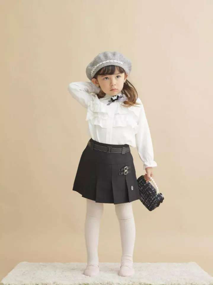 Aida - Korean Children Fashion - #littlefashionista - Mini Belt Skirt - 5