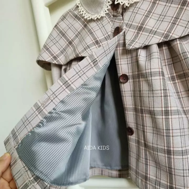 Aida - Korean Children Fashion - #minifashionista - Dandy Check Coat - 9