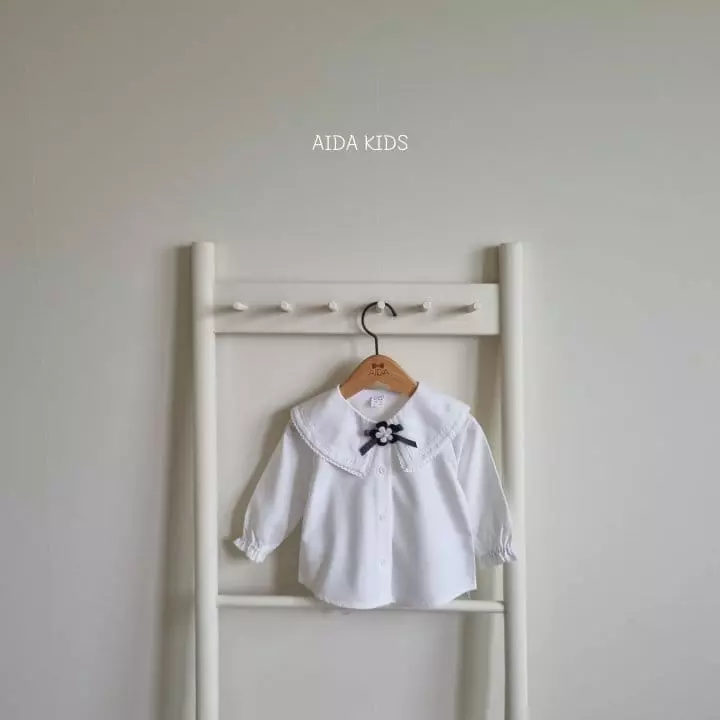 Aida - Korean Children Fashion - #prettylittlegirls - Big Collar Blouse - 5