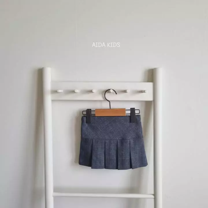 Aida - Korean Children Fashion - #prettylittlegirls - Glen Check Skirt - 7