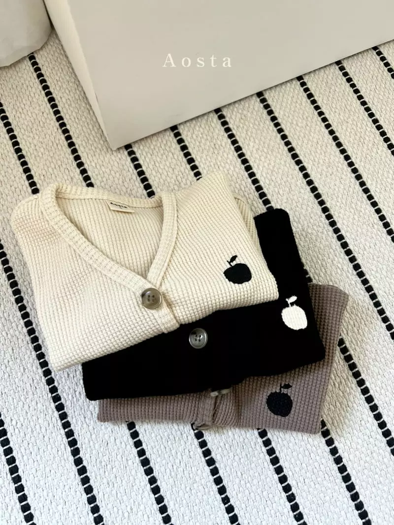 Aosta - Korean Baby Fashion - #babyboutique - Waffle Cardigan - 2