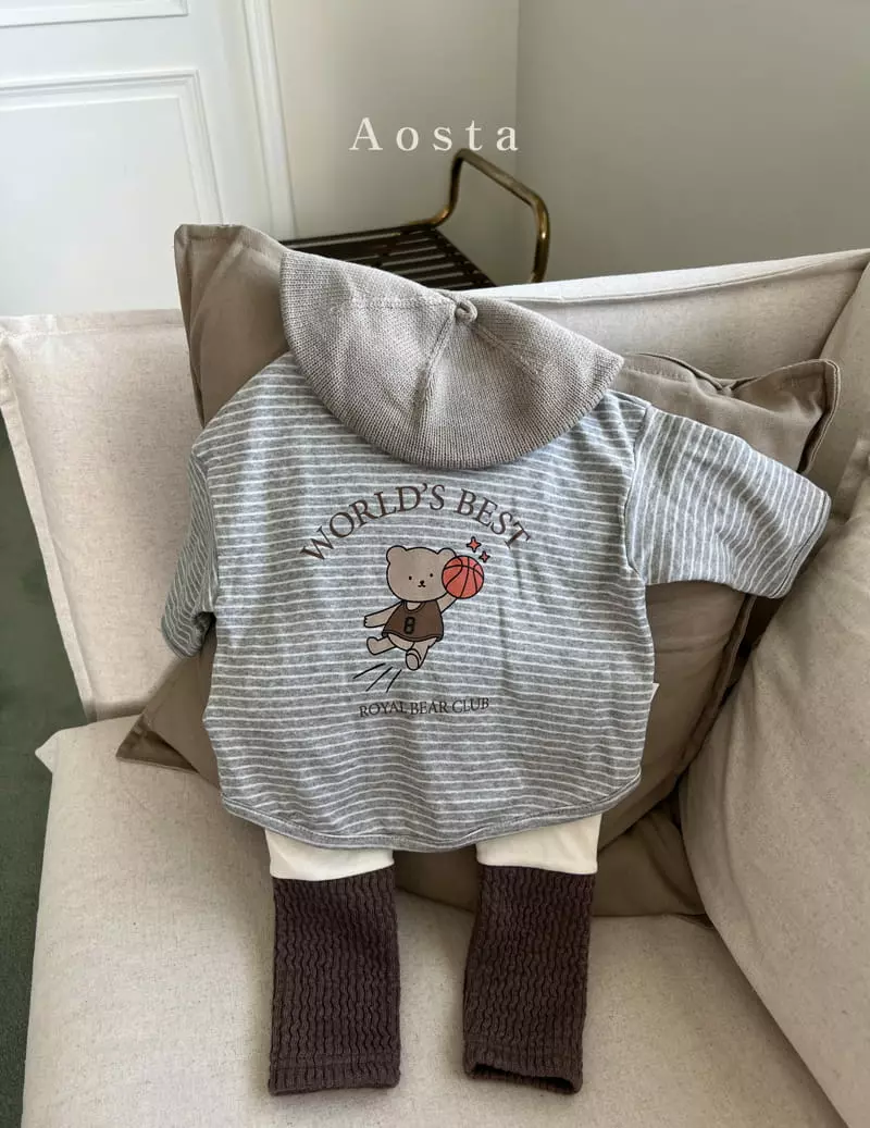 Aosta - Korean Children Fashion - #Kfashion4kids - Royal Bear Basketball Tee - 11
