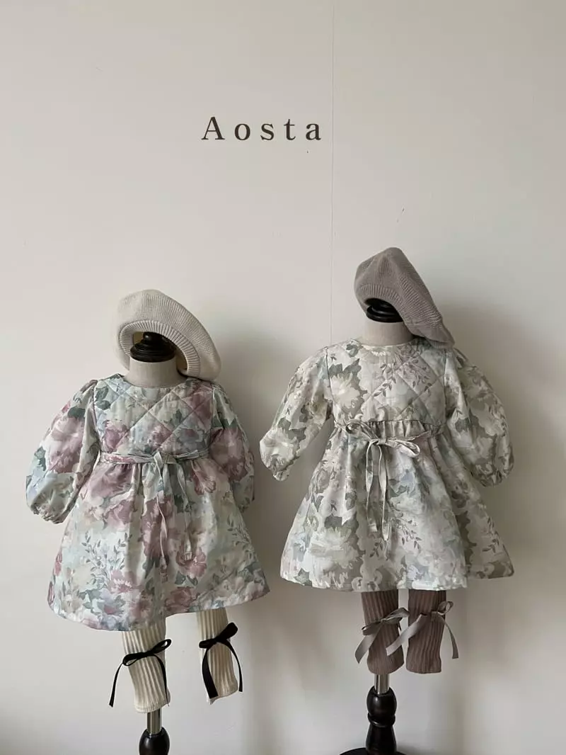 Aosta - Korean Children Fashion - #childofig - Rose One-piece - 2