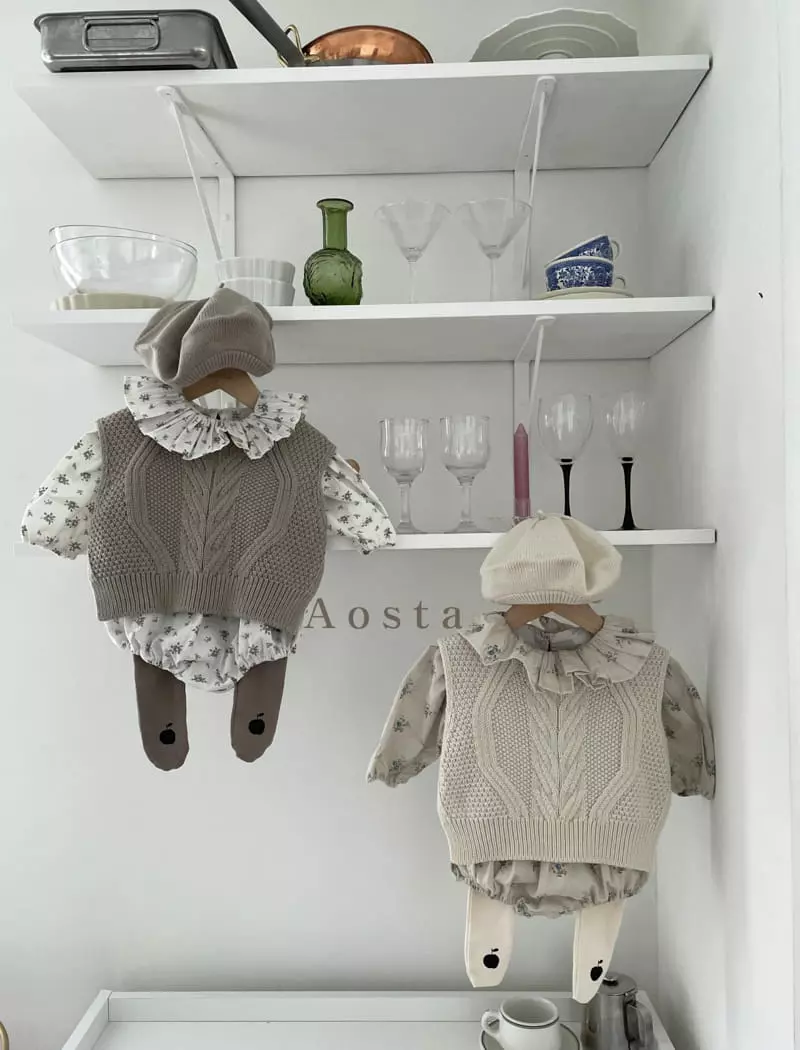 Aosta - Korean Children Fashion - #childofig - Twid Knit Vest - 11