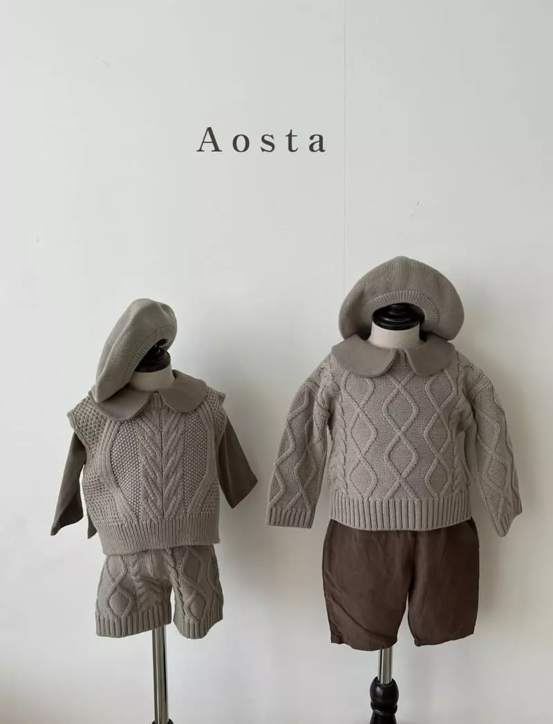Aosta - Korean Children Fashion - #childofig - Tiwd Knit Tee - 9