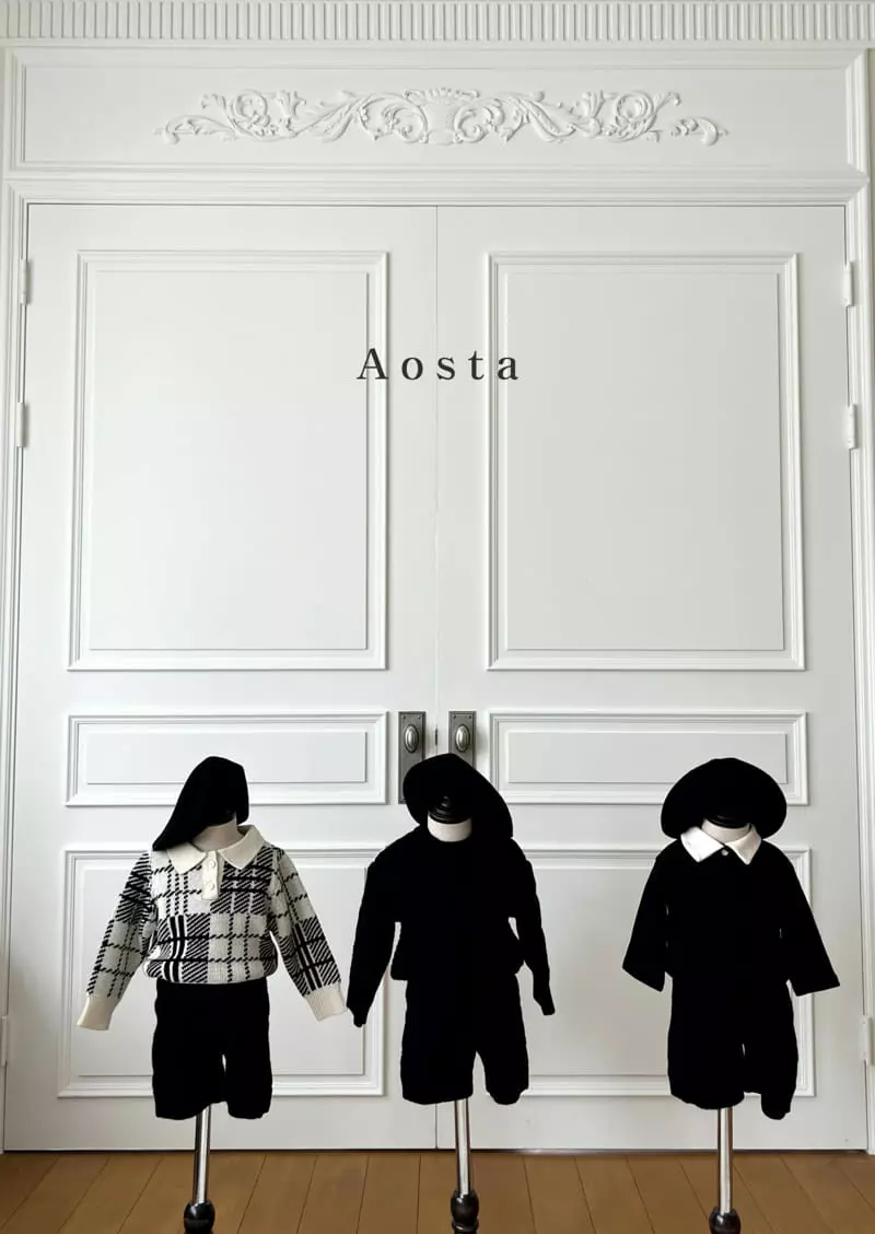 Aosta - Korean Children Fashion - #childofig - Dandy Collar Knit - 8