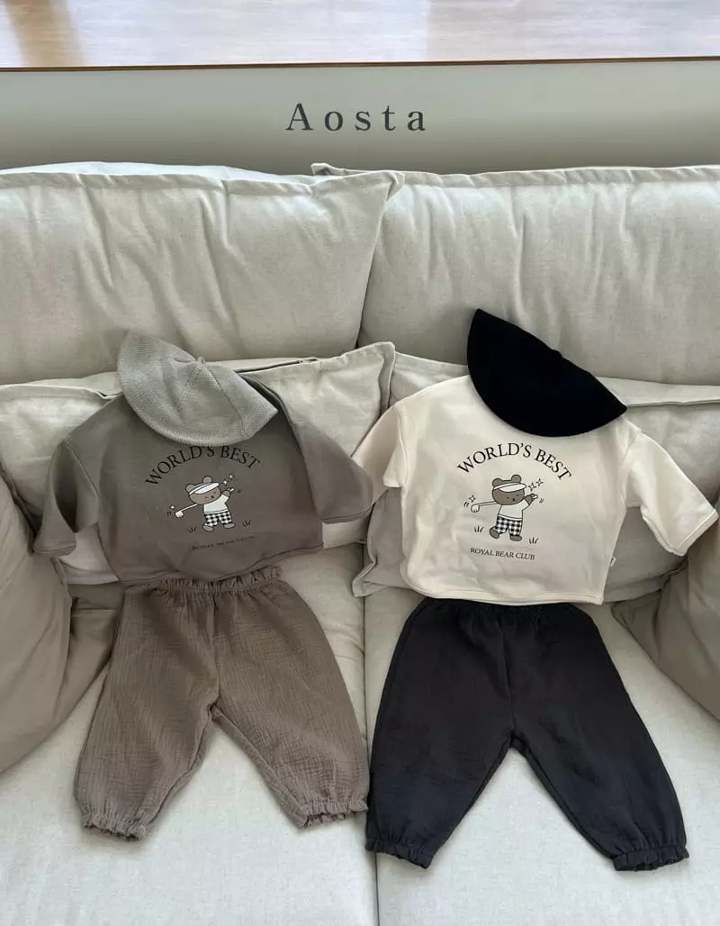 Aosta - Korean Children Fashion - #childrensboutique - Royal Bear Golf Tee - 3