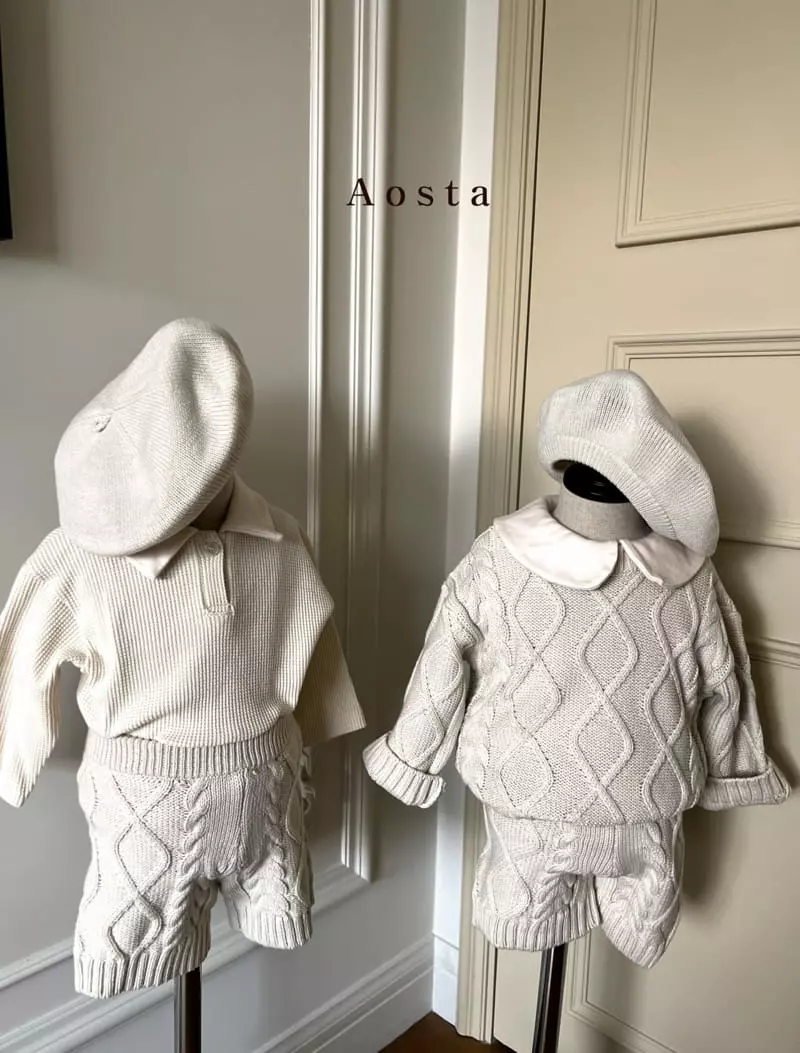 Aosta - Korean Children Fashion - #childrensboutique - Twid Knit Pants - 10