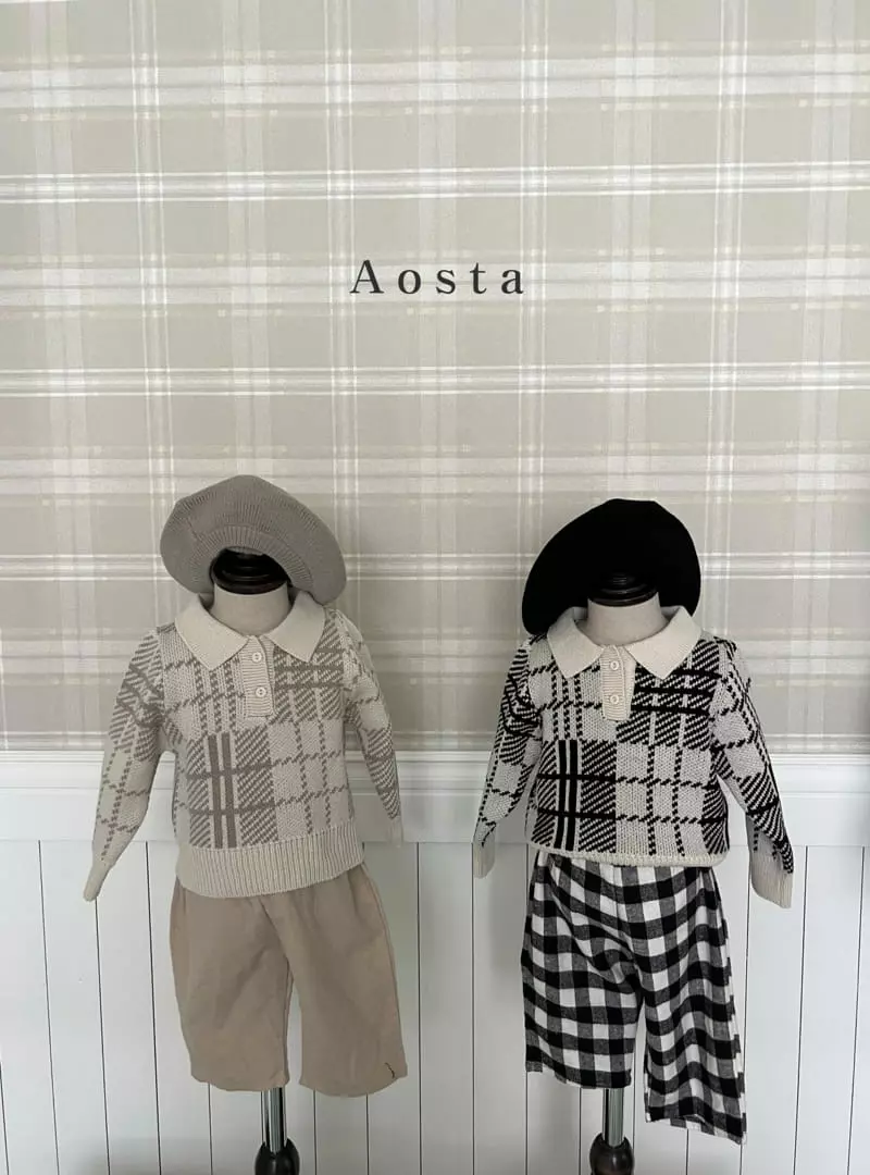Aosta - Korean Children Fashion - #childrensboutique - Dandy Collar Knit - 9