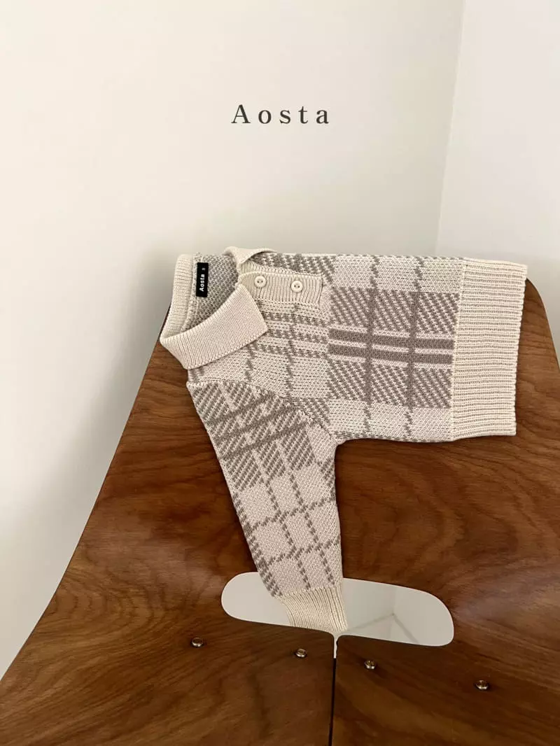 Aosta - Korean Children Fashion - #designkidswear - Dandy Collar Knit - 10