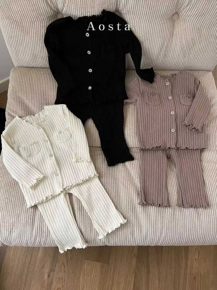 Aosta - Korean Children Fashion - #fashionkids - Camellia Cardigan
