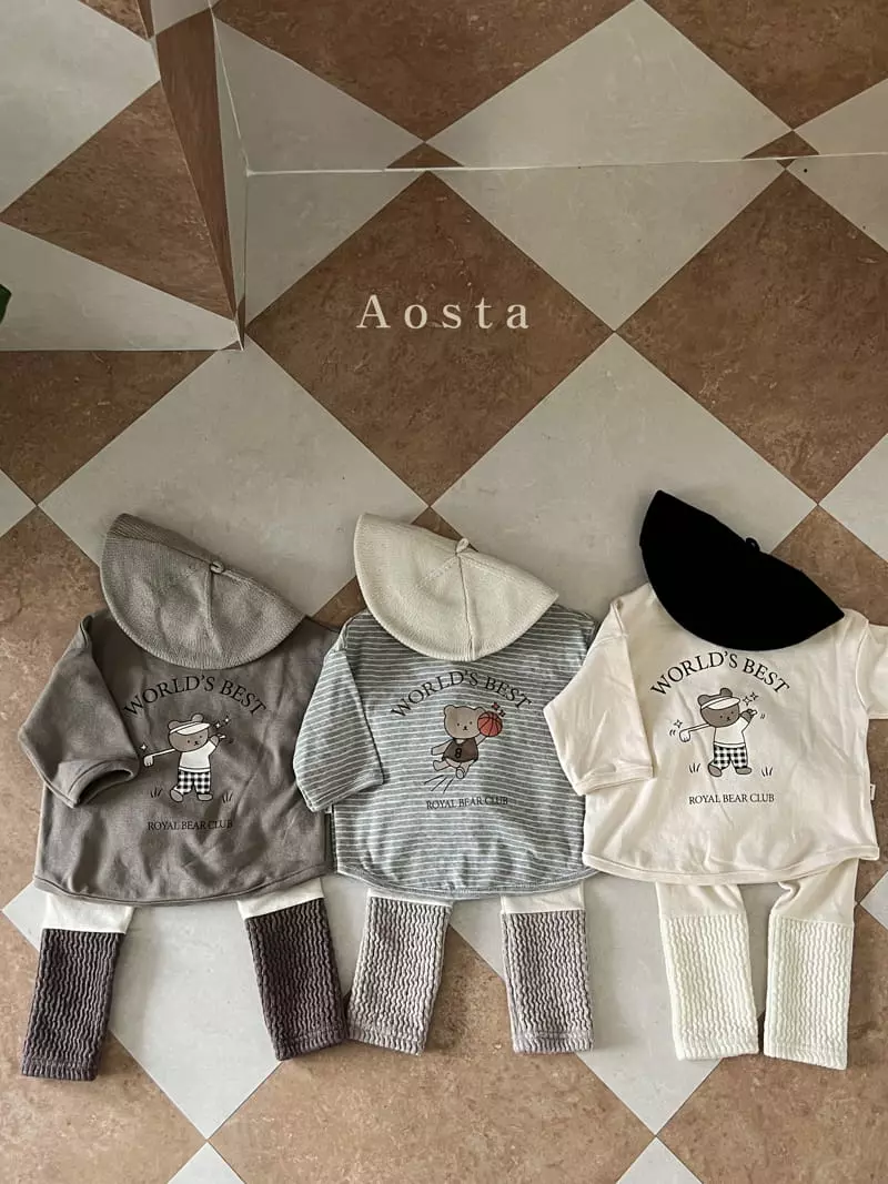 Aosta - Korean Children Fashion - #fashionkids - Royal Bear Golf Tee - 6