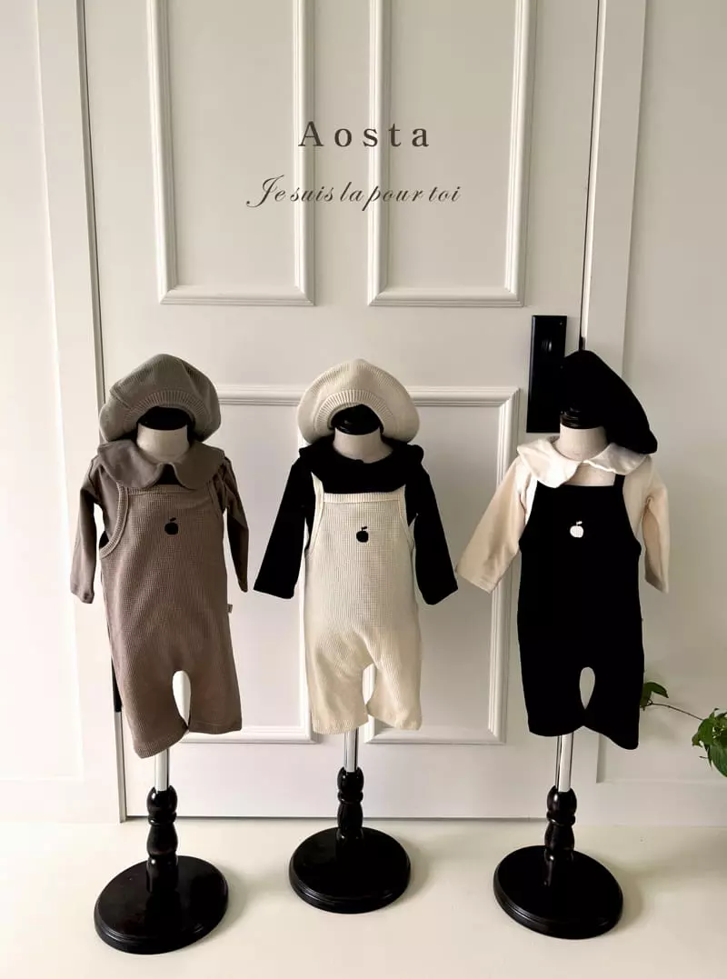 Aosta - Korean Children Fashion - #kidsshorts - Waffle Overalls - 5