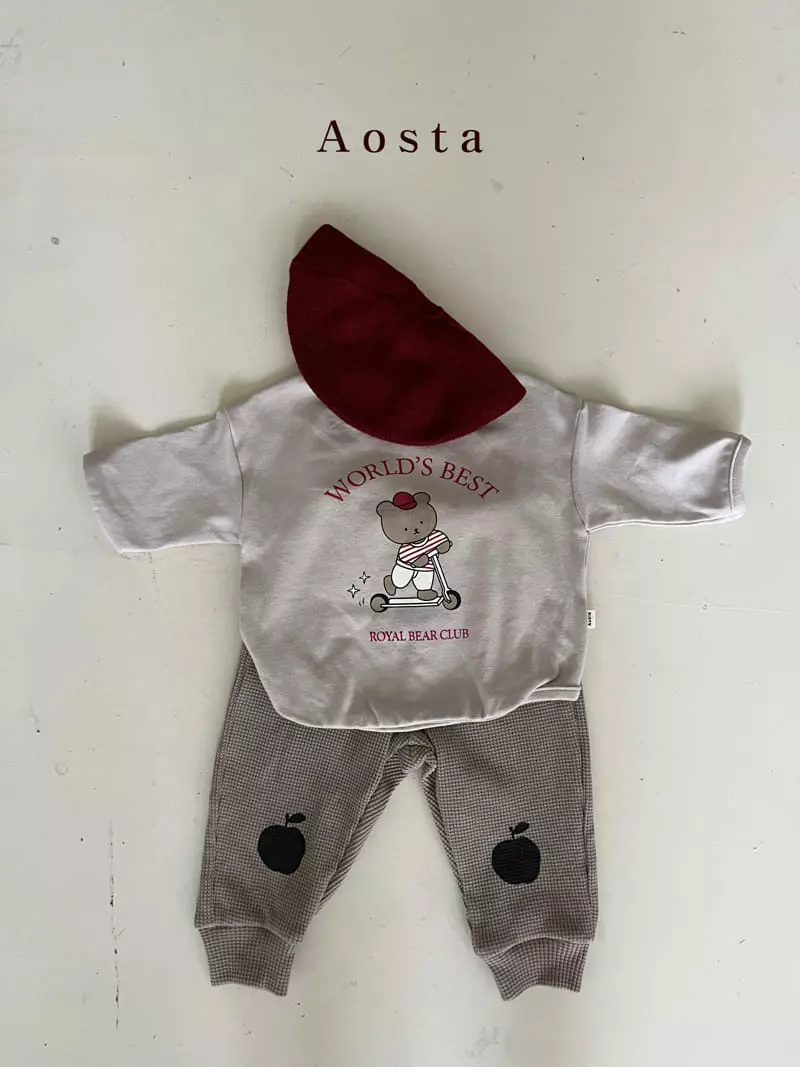 Aosta - Korean Children Fashion - #kidsshorts - Royal Bear Kick Board Tee - 9