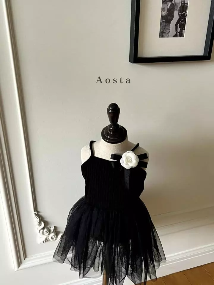 Aosta - Korean Children Fashion - #kidsshorts - Camellia One-piece - 4