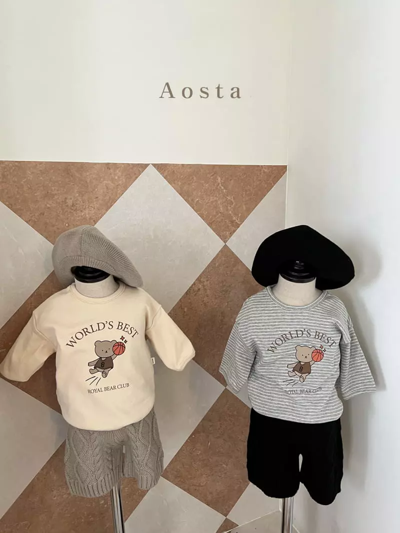 Aosta - Korean Children Fashion - #kidsstore - Royal Bear Basketball Tee - 9