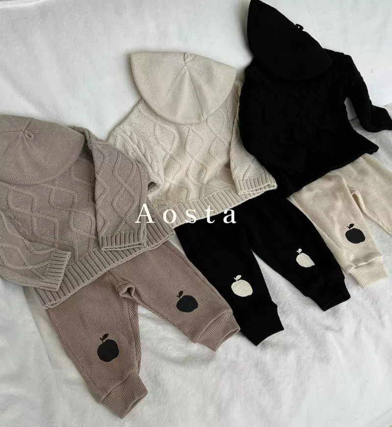 Aosta - Korean Children Fashion - #kidzfashiontrend - Waffle Pants - 6