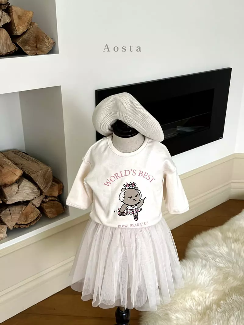 Aosta - Korean Children Fashion - #kidzfashiontrend - Royal Bear Ballet Tee - 12