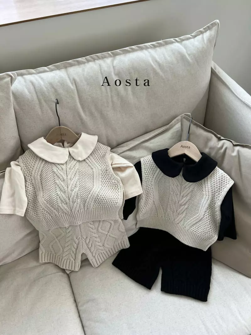 Aosta - Korean Children Fashion - #kidzfashiontrend - Twid Knit Pants - 2