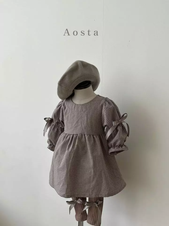 Aosta - Korean Children Fashion - #Kfashion4kids - Ribbon One-piece - 4