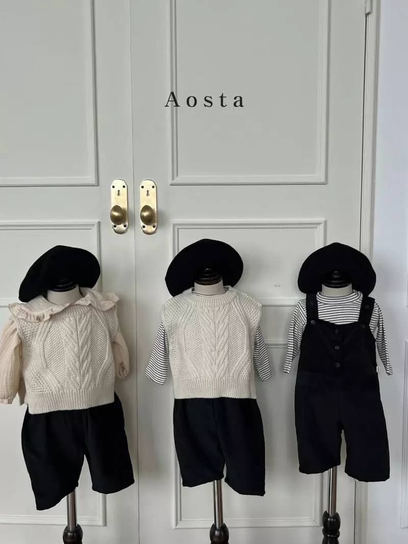 Aosta - Korean Children Fashion - #magicofchildhood - Twid Knit Vest - 8