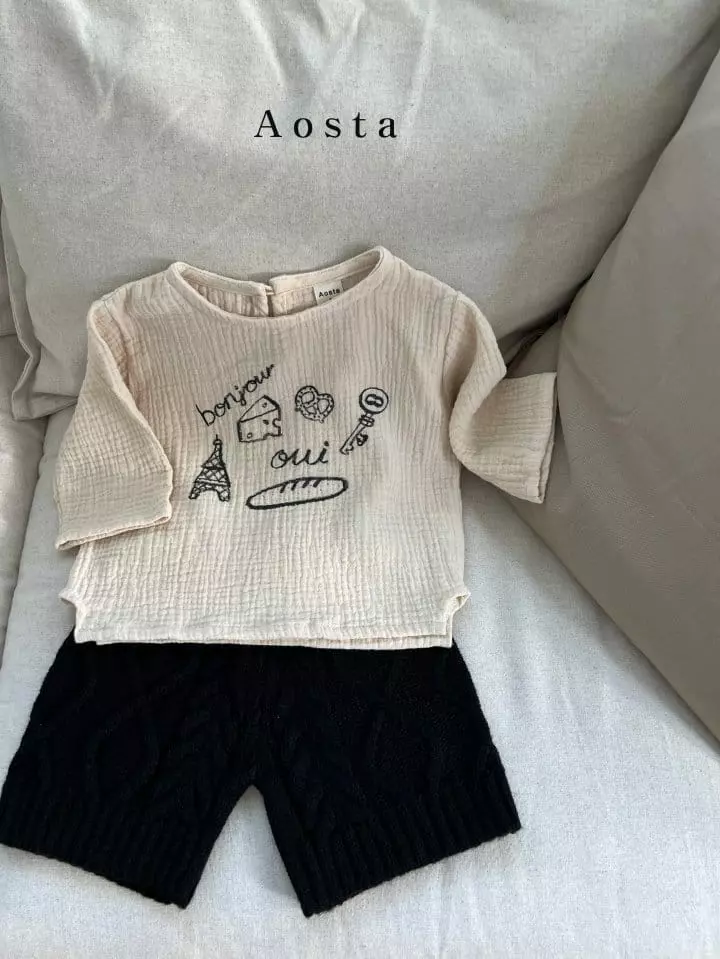 Aosta - Korean Children Fashion - #minifashionista - Bonjour Shirt - 11