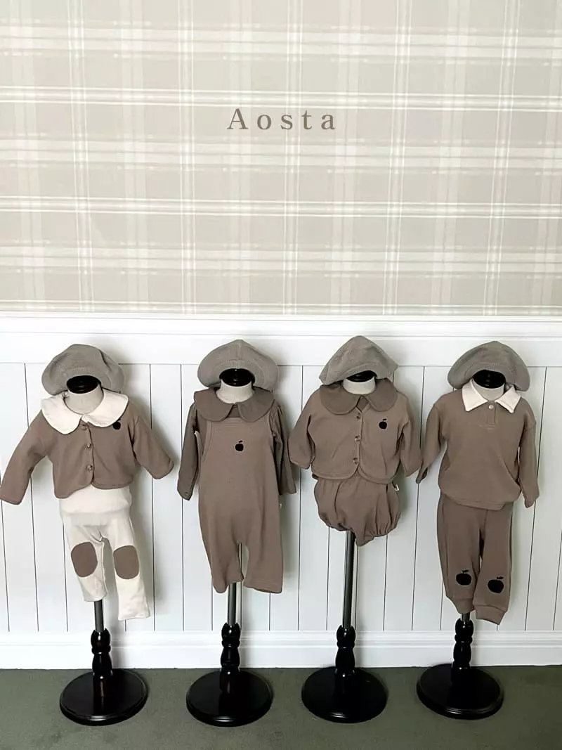 Aosta - Korean Children Fashion - #minifashionista - Waffle Collar Tee - 9