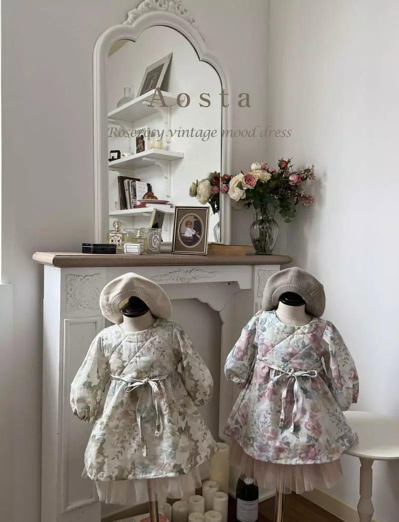 Aosta - Korean Children Fashion - #prettylittlegirls - Rose One-piece