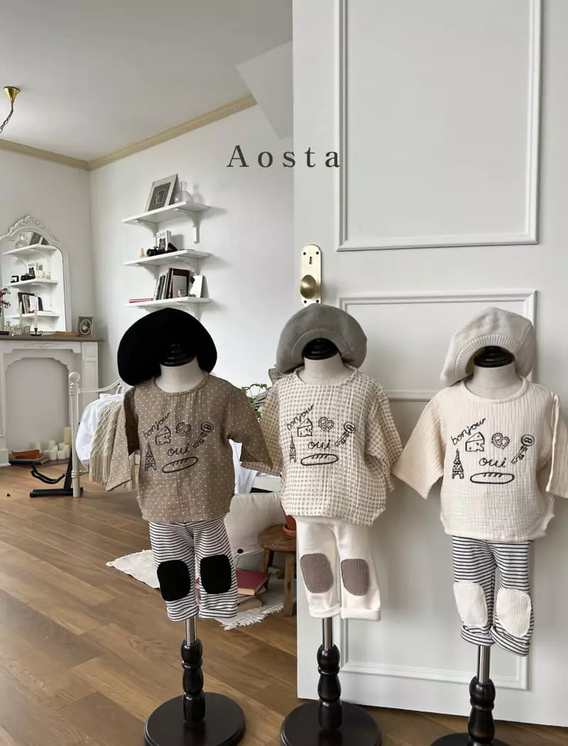 Aosta - Korean Children Fashion - #prettylittlegirls - Waffle Bread Leggings - 9