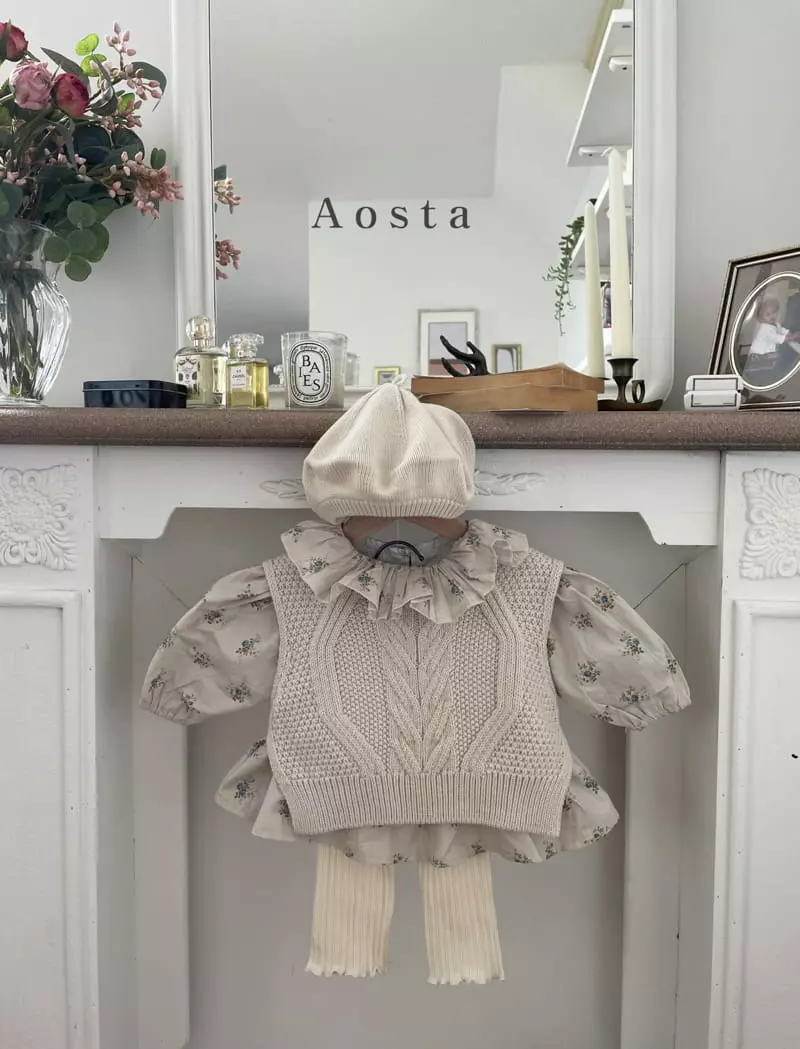 Aosta - Korean Children Fashion - #prettylittlegirls - Twid Knit Vest - 10