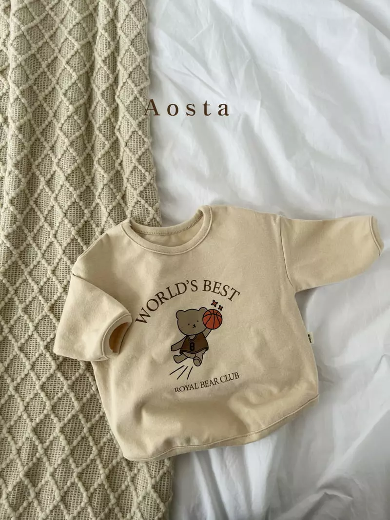 Aosta - Korean Children Fashion - #stylishchildhood - Royal Bear Basketball Tee - 2