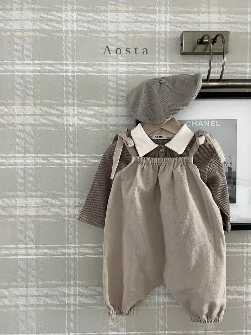 Aosta - Korean Children Fashion - #todddlerfashion - Waffle Collar Tee - 11