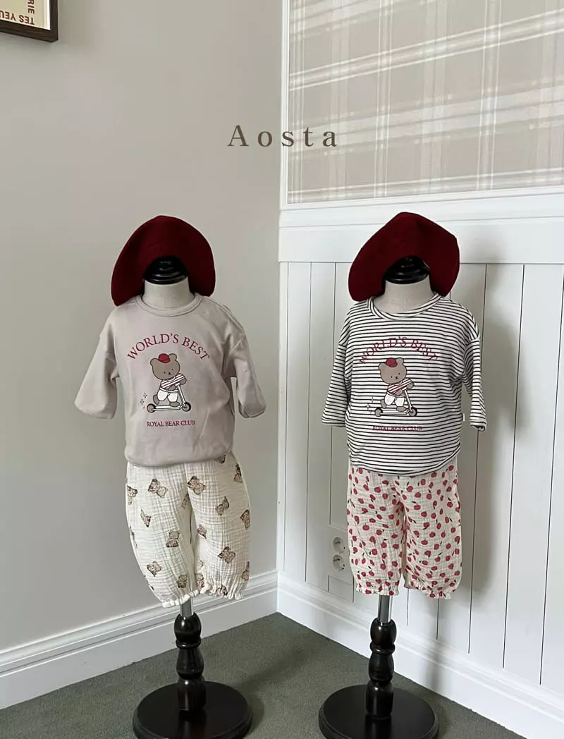 Aosta - Korean Children Fashion - #todddlerfashion - Royal Bear Kick Board Tee