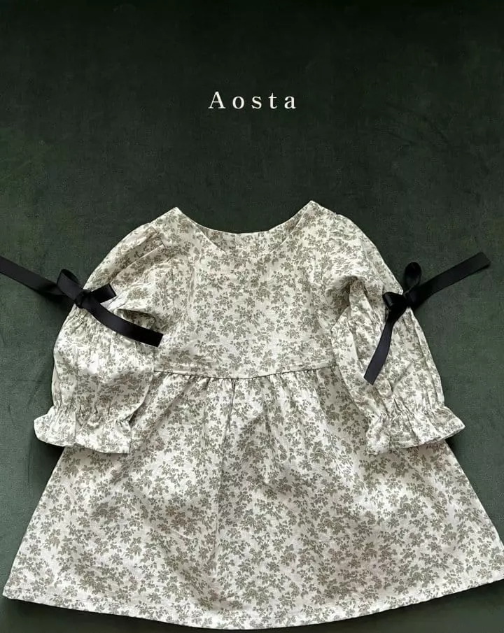 Aosta - Korean Children Fashion - #toddlerclothing - Ribbon One-piece - 9