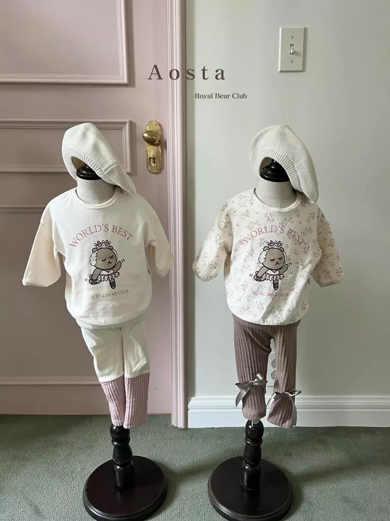 Aosta - Korean Children Fashion - #toddlerclothing - Royal Bear Ballet Tee - 3