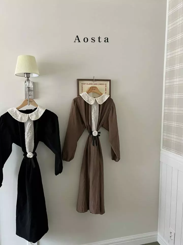 Aosta - Korean Women Fashion - #momslook - Mom Coin De One-piece - 9