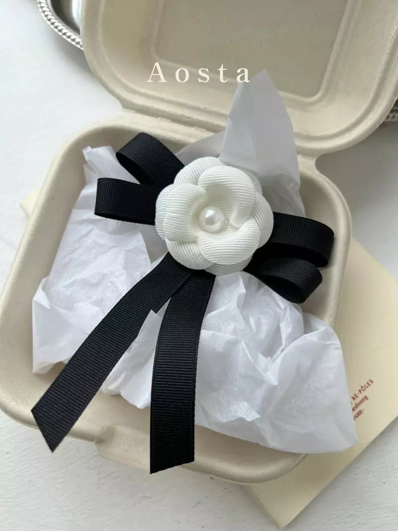 Aosta - Korean Women Fashion - #momslook - Mom Coco Ribbon Hairpin