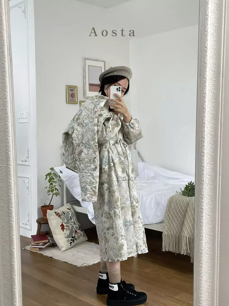 Aosta - Korean Women Fashion - #momslook - Mom Rose One-piece - 4