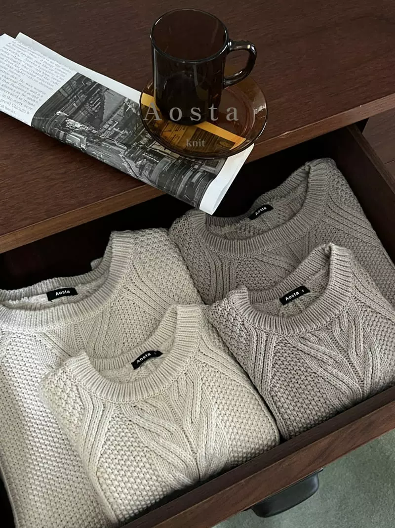 Aosta - Korean Women Fashion - #momslook - Mom Twid Knit Vest