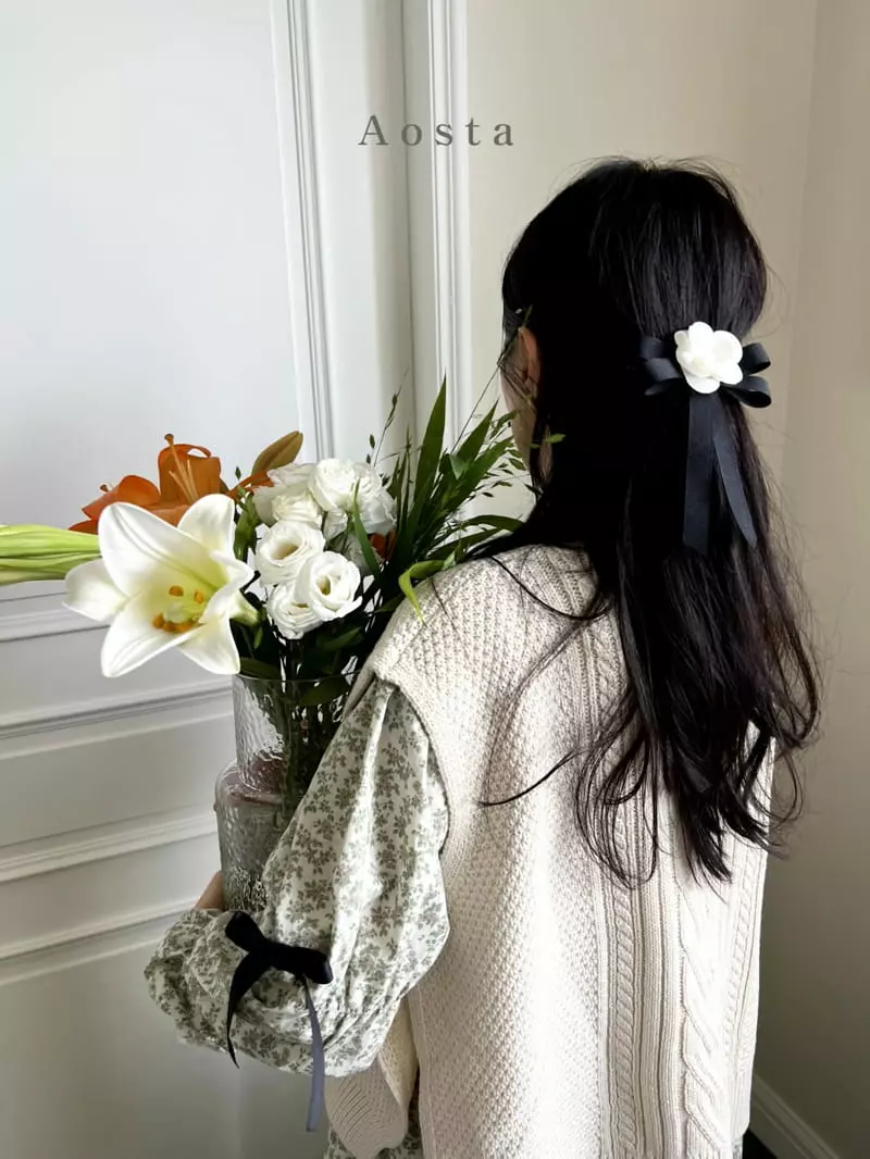 Aosta - Korean Women Fashion - #momslook - Mom Twid Knit Vest - 10