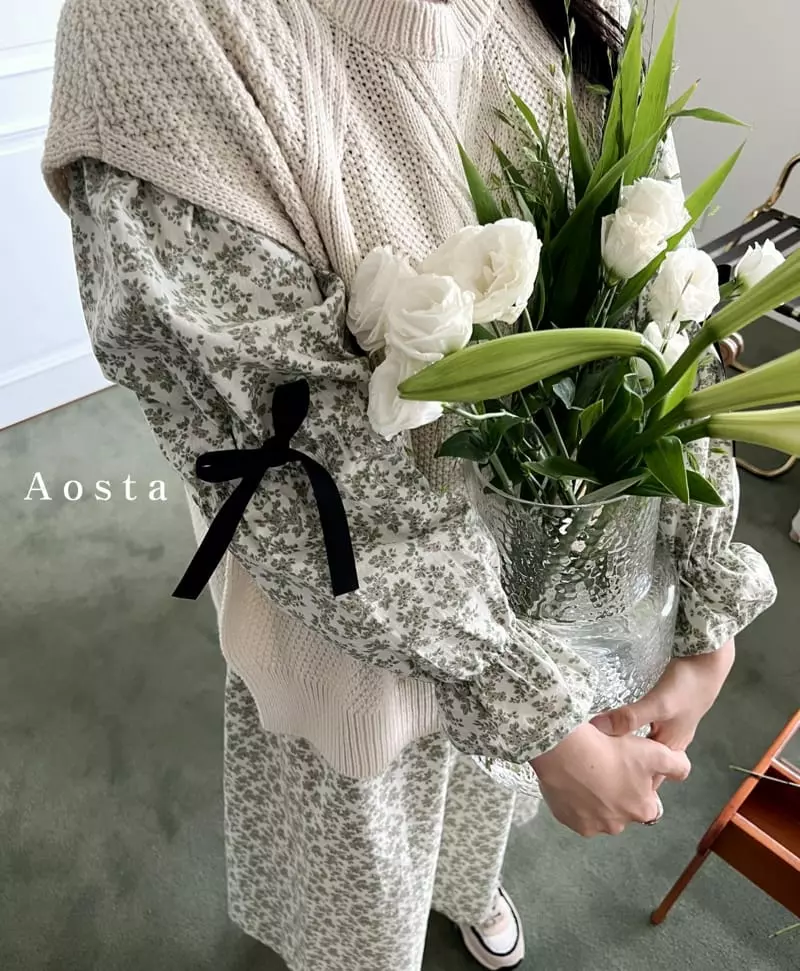 Aosta - Korean Women Fashion - #momslook - Mom Twid Knit Vest - 11