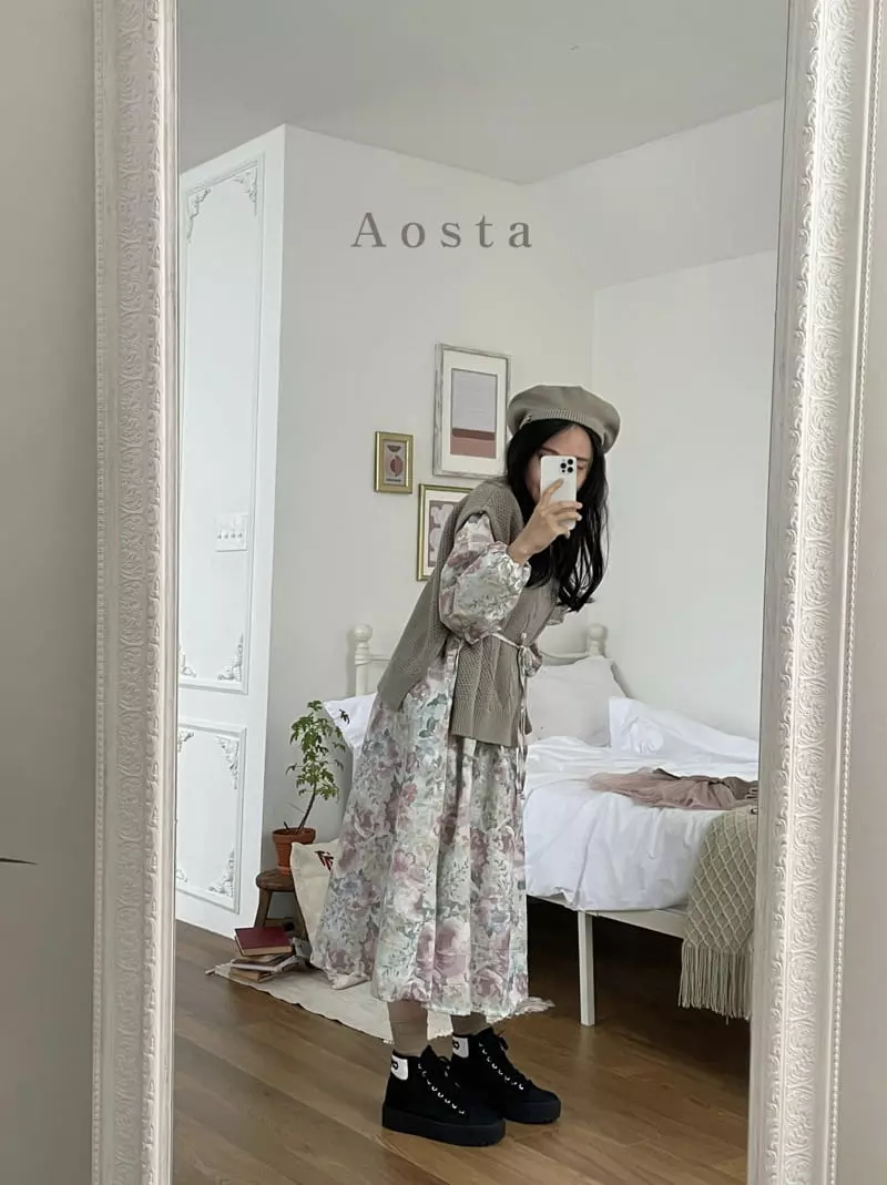 Aosta - Korean Women Fashion - #momslook - Mom Twid Knit Vest - 5