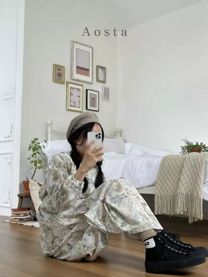 Aosta - Korean Women Fashion - #restrostyle - Mom Rose One-piece - 9
