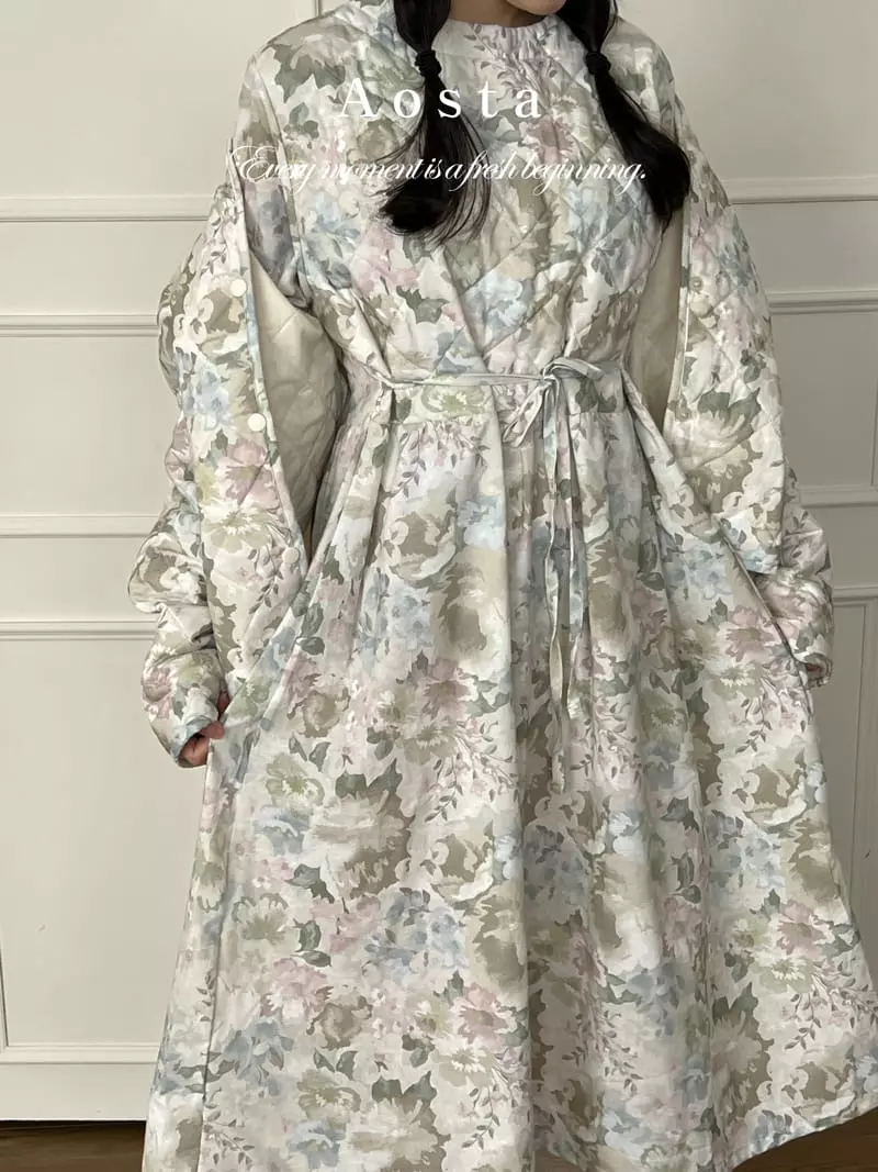 Aosta - Korean Women Fashion - #romanticstyle - Mom Rose One-piece - 10